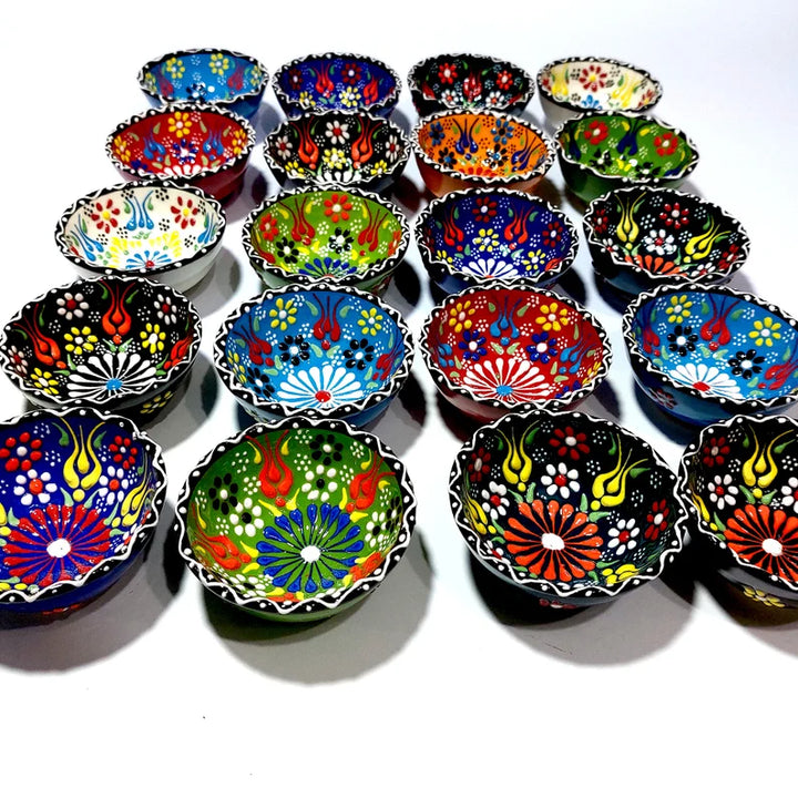 Colorful dip bowls