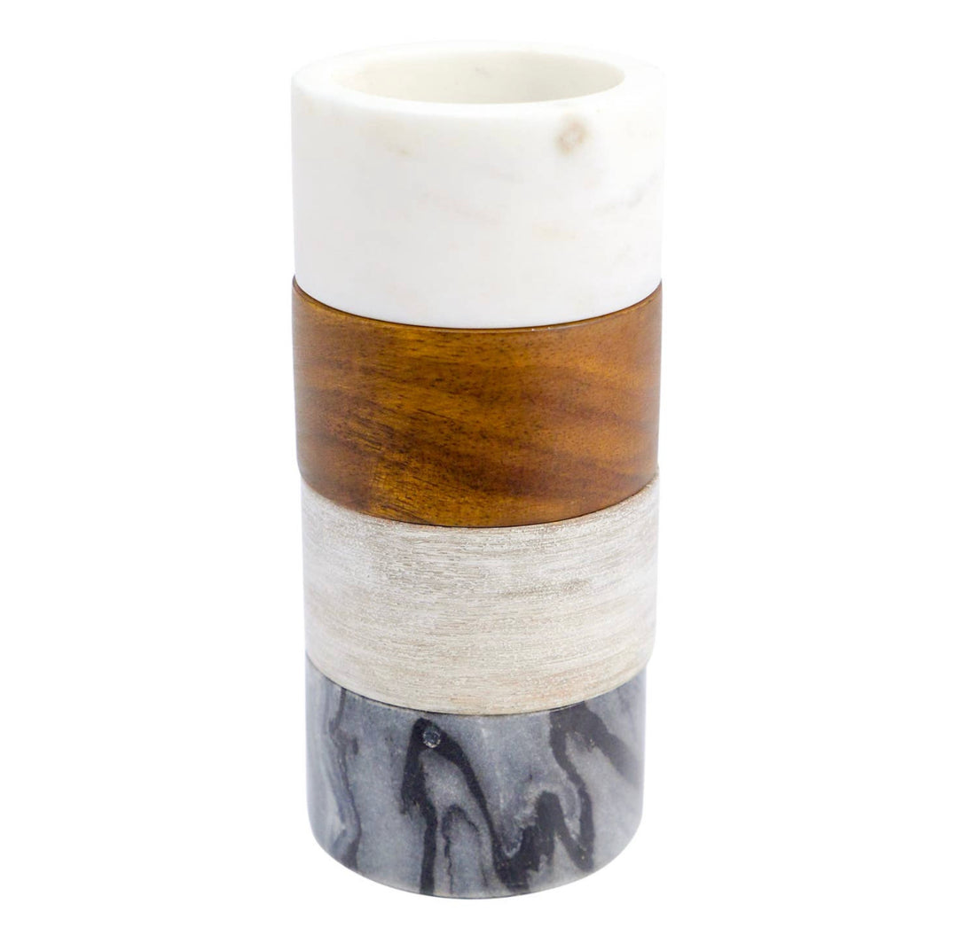 Marble & Wood Mini Bowl Set