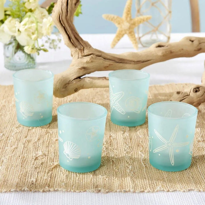 Beach Party Frosted Glass Votive