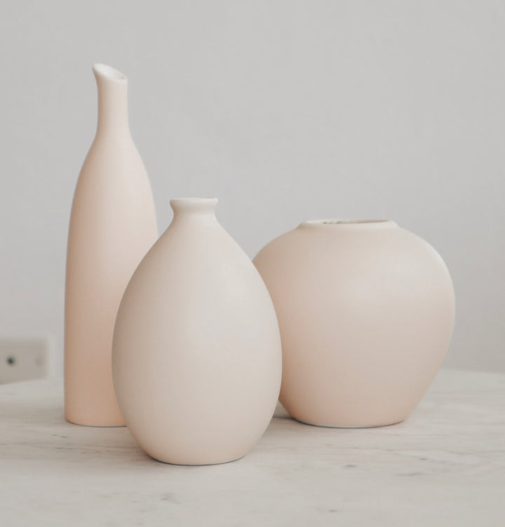 Beige Ceramic Vases