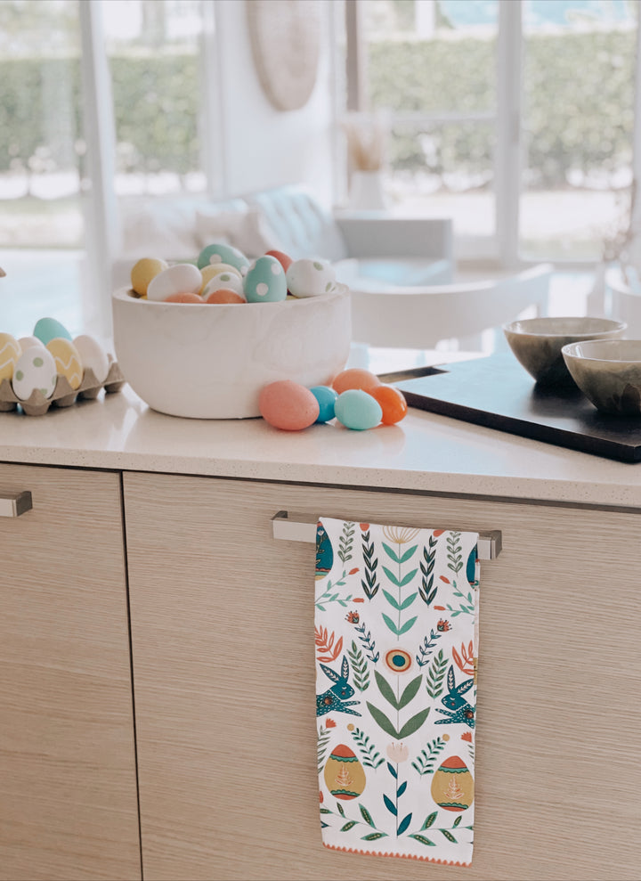 Easter Garden Hand Towels