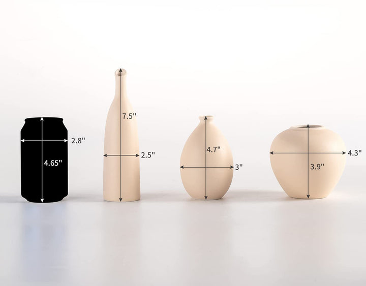 Beige Ceramic Vases